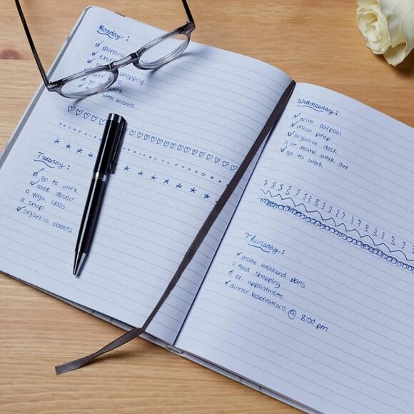 Eccolo White Marble Journal 8x10" New - Picture 7 of 7